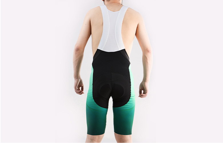 custom cycling bib shorts back